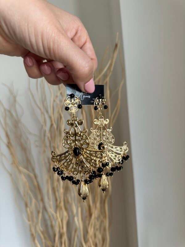 Pendientes abanicos