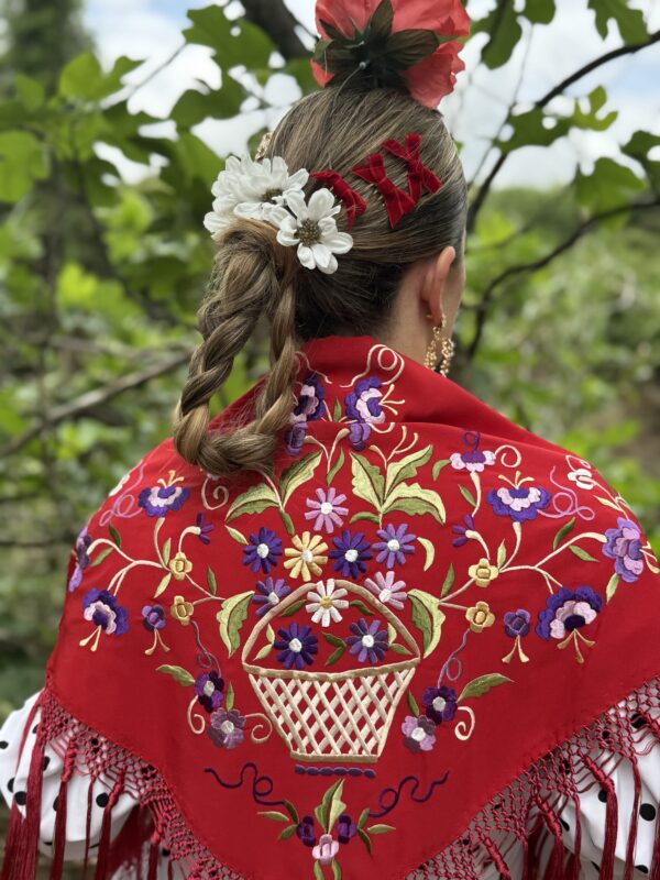 Mantón rojo mod. canastero - Imagen 5