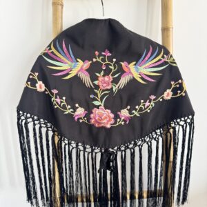 Mantón niña modelo pájaro