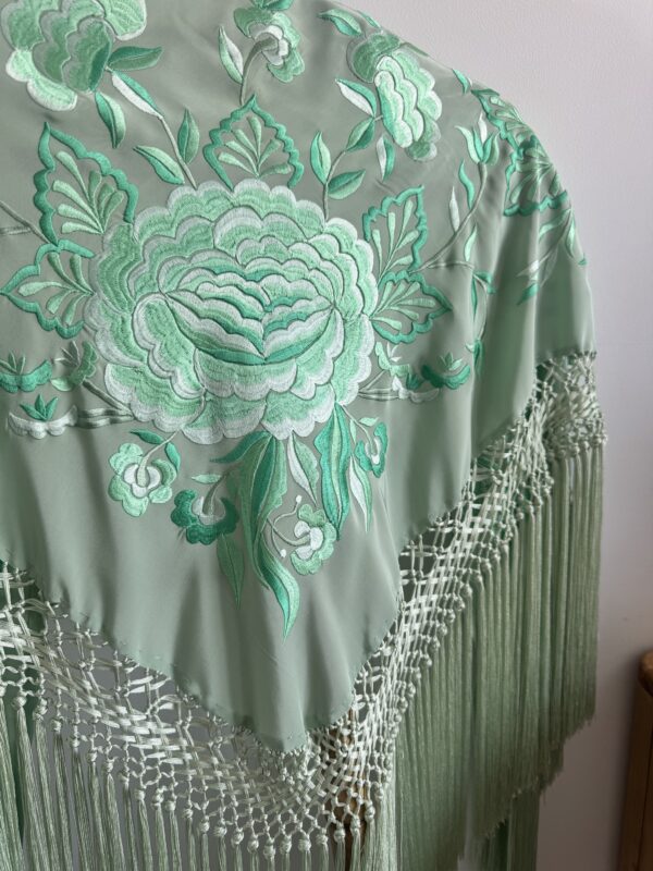 Mantón joya verde agua - Imagen 4