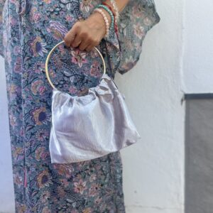 Bolso de fiesta en gris plata