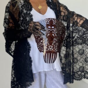 PEINA GRANDE PARA MANTILLA