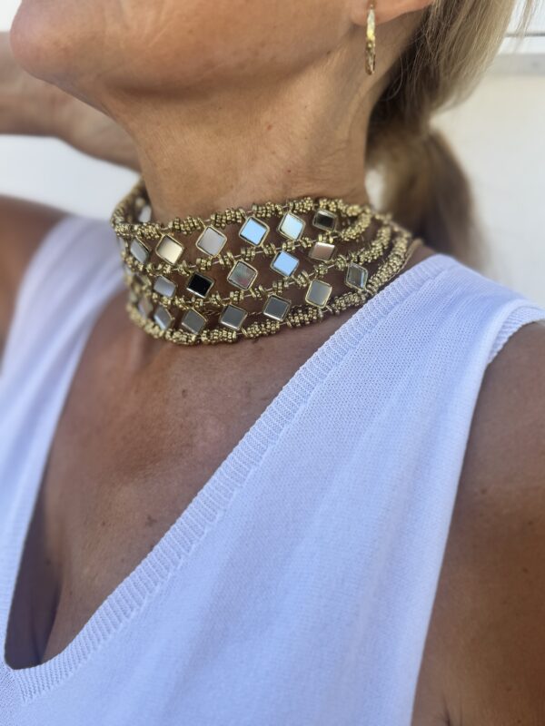 Choker modelo espejo