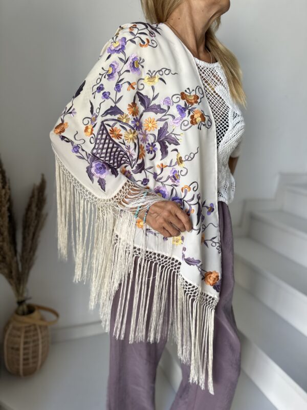 Mantón canastero beige - Imagen 3