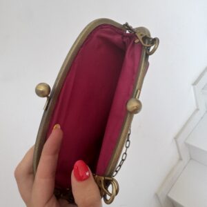 Bolso buganvilla bordado negro