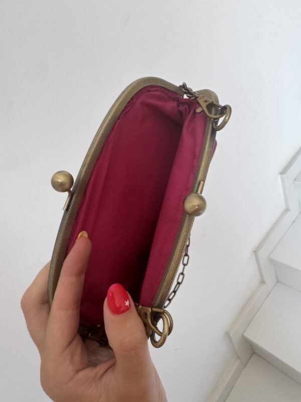 Bolso buganvilla bordado negro - Imagen 2