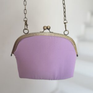 Bolso bordado malva