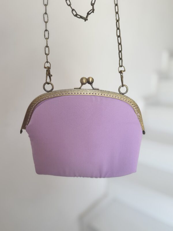 Bolso bordado malva - Imagen 2