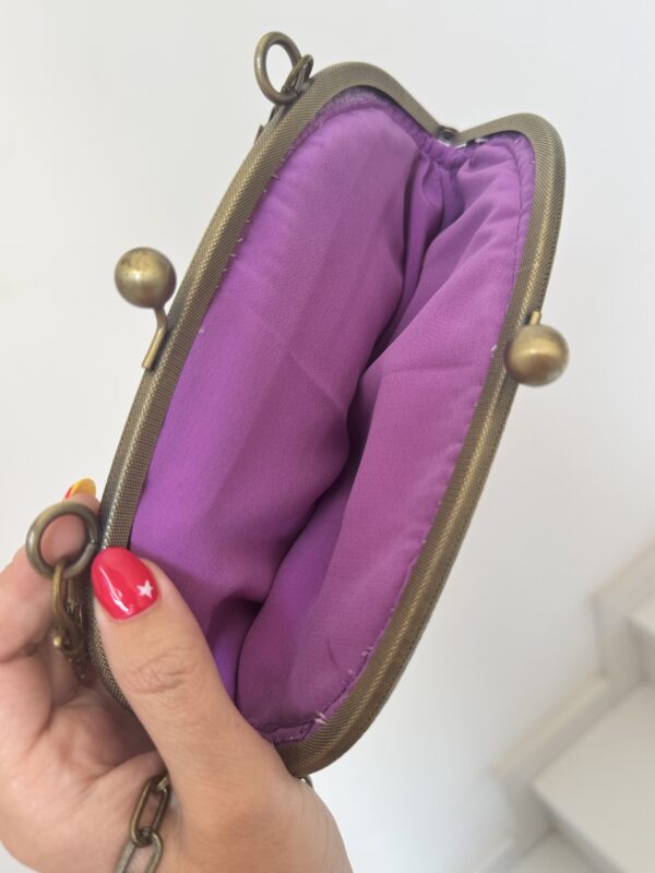 Bolso bordado malva - Imagen 3
