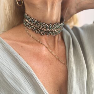 Choker esmeralda