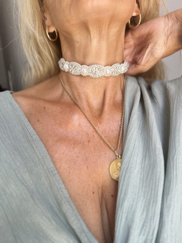 Choker perlas