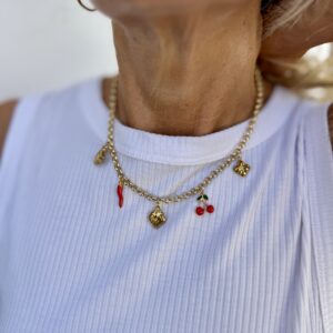 Collar modelo strawberry