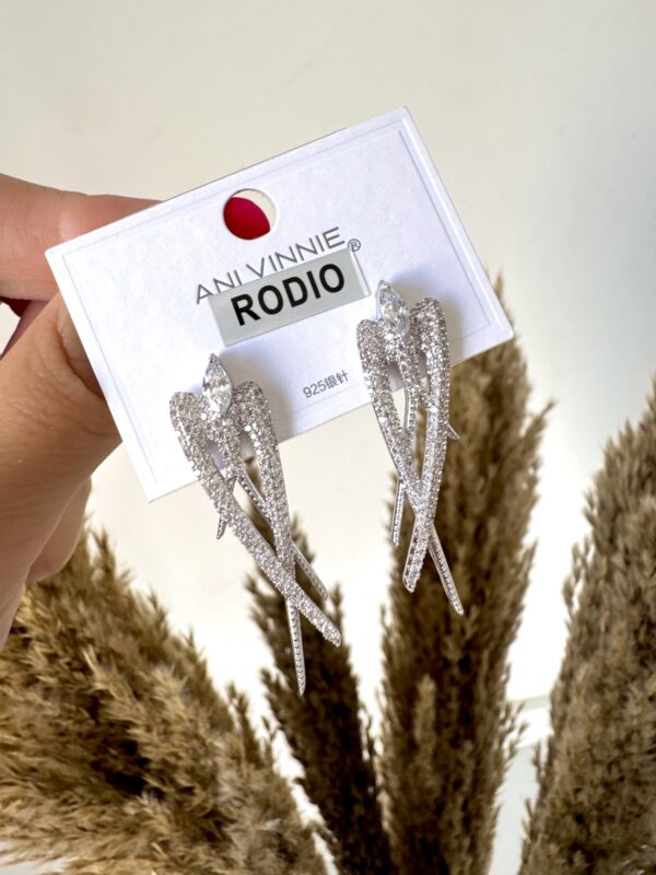 Pendientes de rodio