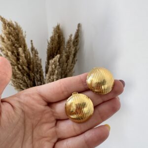Pendientes botones moneda