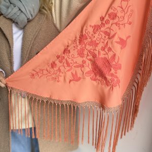 Mantón cadete mandarina