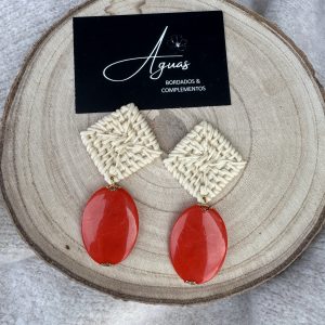 Pendientes mod. Sevilla rojo