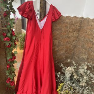 Bata modelo clavel roja