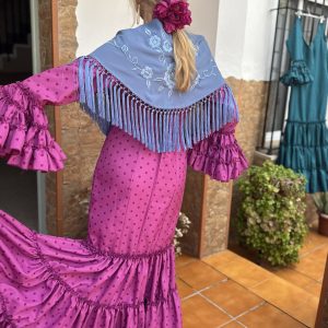 Traje modelo Andalucía buganvilla