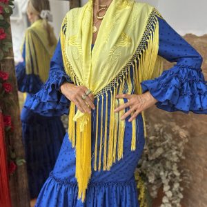 Traje modelo Andalucía azul pavo