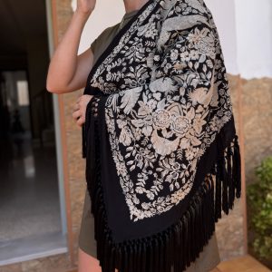 Cuadro de mantón mod saphire negro