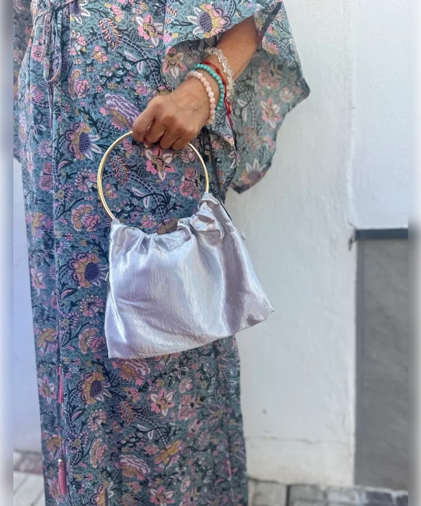 Bolso de fiesta en gris plata