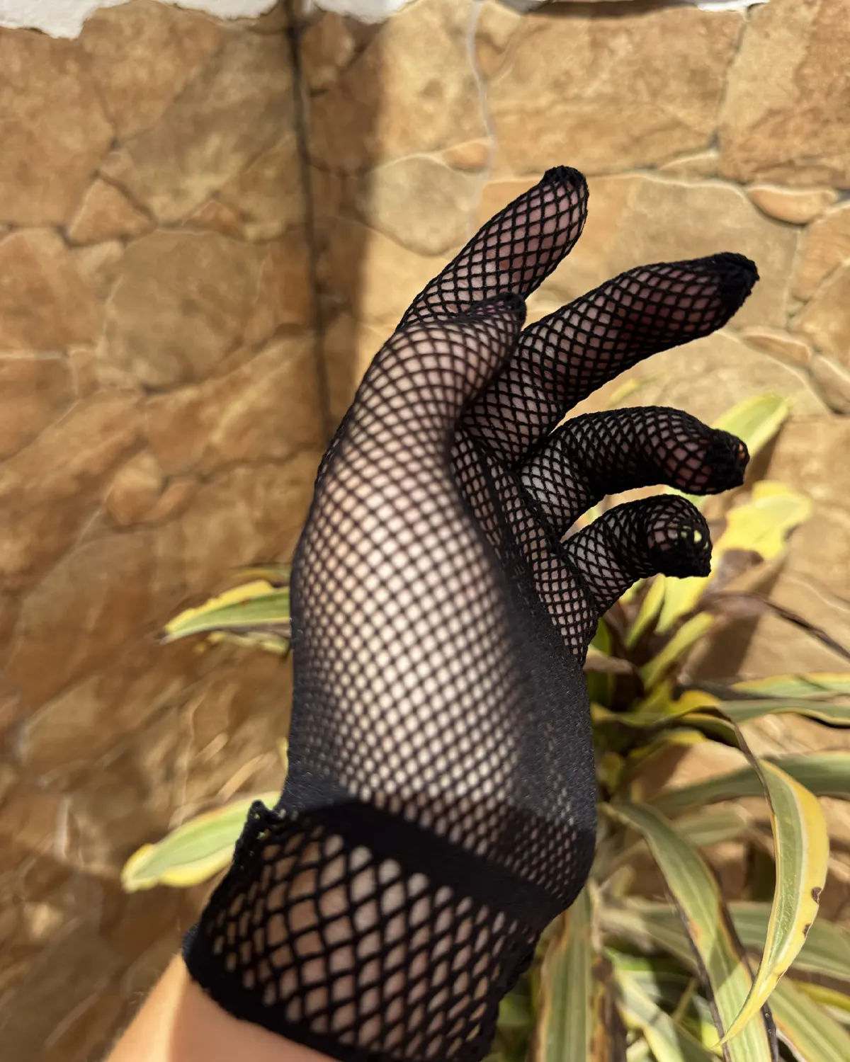 Guantes cortos red negros