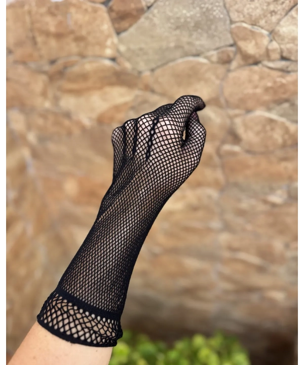 Guantes largos red negros