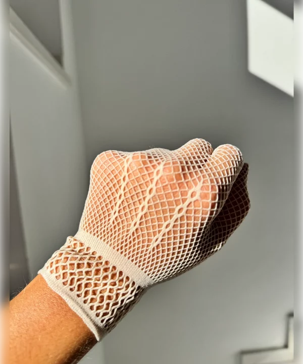 Guantes red beige