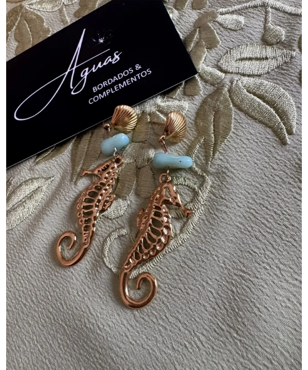 Pendientes caballitos de mar