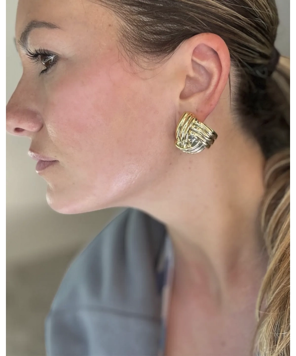 Pendientes casual dorados