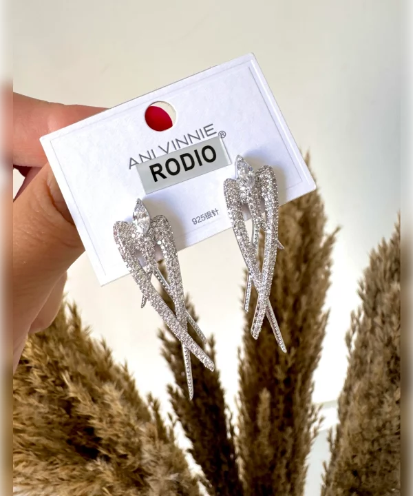 Pendientes de rodio