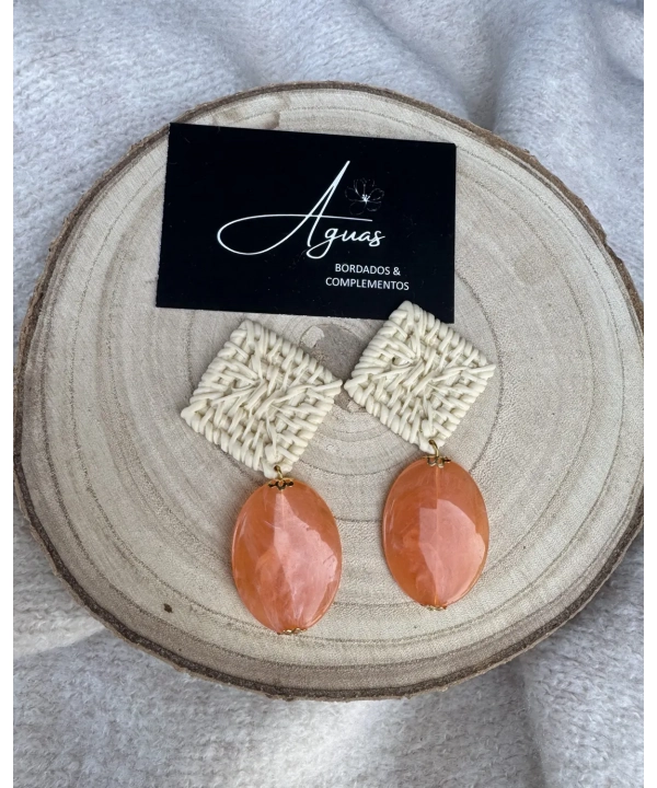 Pendientes mod. Sevilla melocotón