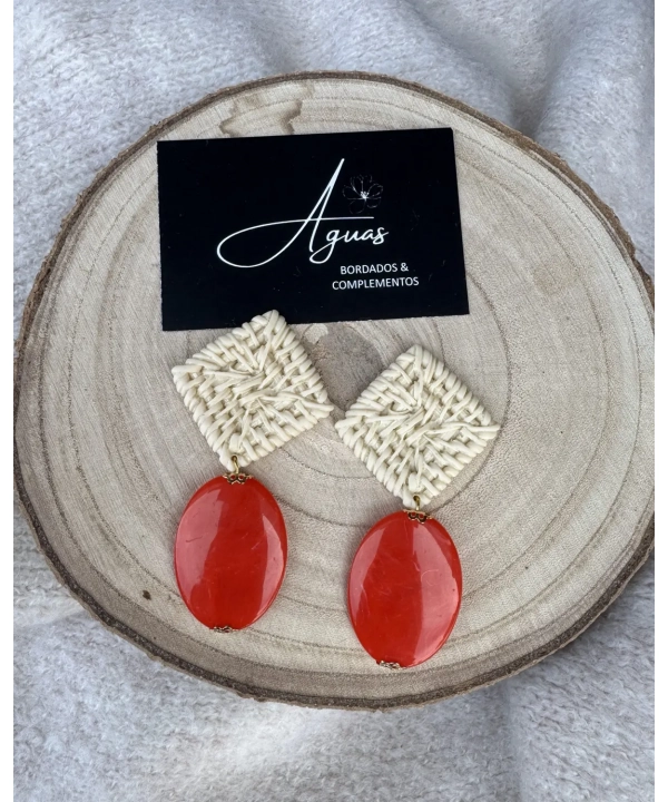 Pendientes mod. Sevilla rojo