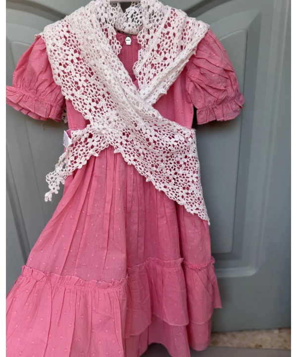 Traje de flamenca plumeti rosa