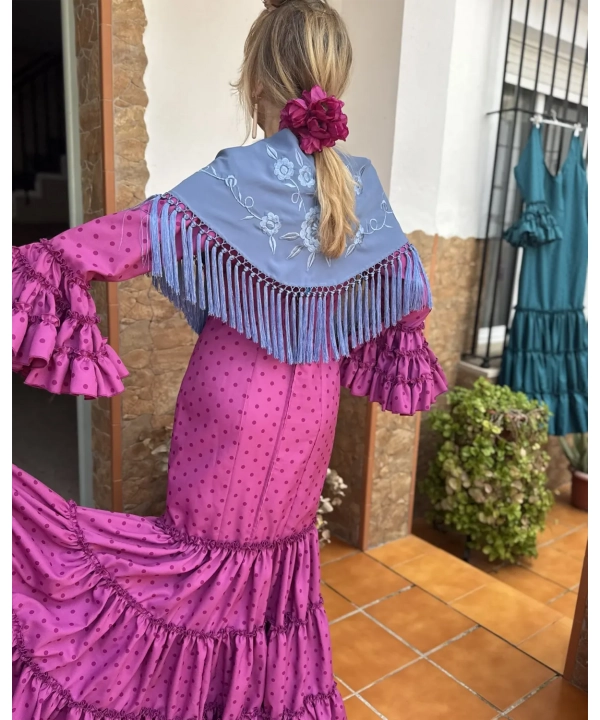 Traje modelo Andalucía buganvilla
